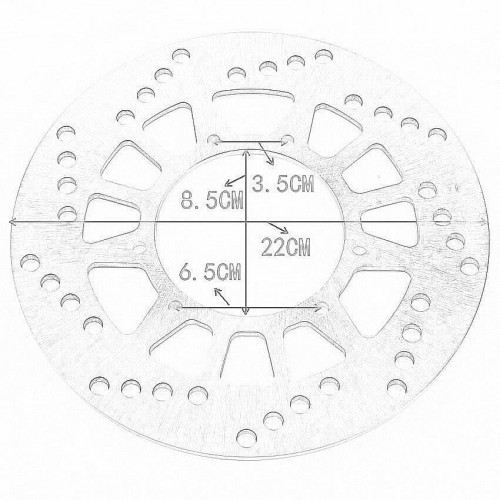 Brake Disc for Yamaha 2KF-25831-50-00 XT400E Artesia XT500 XT500E XT600 XT600E XT600Zpicture3