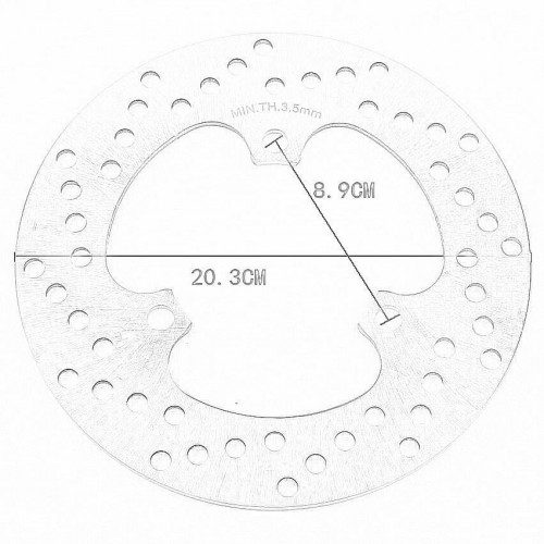 Brake Disc for Yamaha 5XT-2582W-00-00 XG250 TRICKER XT225 W 4JG1-6 Serrow XT250 XTZ250picture4