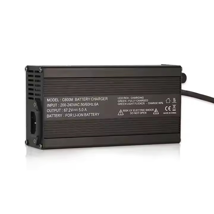 CE C600M 60v 7A-8A Li-ion Charger OLED Display 12V20A Electric Bike Scooter Chargerpicture1