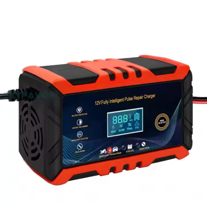 12V 6A Motorcycle Battery Charger Intelligent Fast Charging Pulse