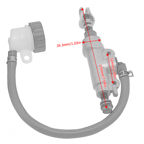 Motorcycle Rear Brake Master Cylinder for Yamaha 3BN-2583V-00 3SP-2583V-00 YZ125 YZ250 YZ80 YZ85 DT125 DT200 DT230 TTR250picture6