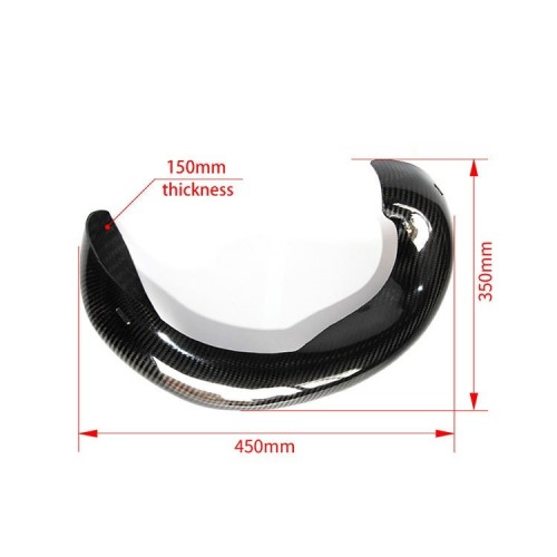Motorcycle Dirt Bike Two Stroke Carbon Fiber YZ250 Exhaust Guard Protection For YAMAHA YZ250 2005-2023picture2