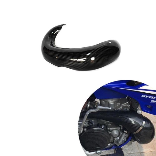 Motorcycle Dirt Bike Two Stroke Carbon Fiber YZ250 Exhaust Guard Protection For YAMAHA YZ250 2005-2023picture4