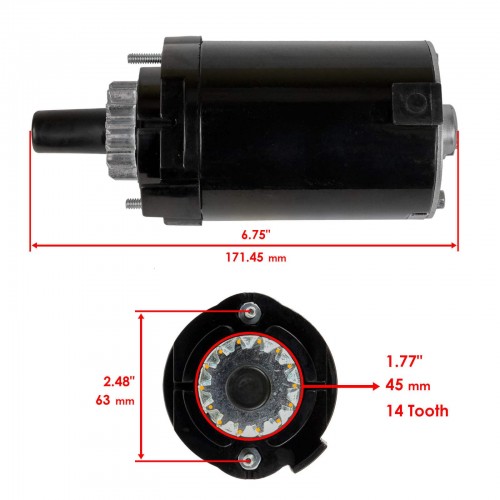 Starter Motor for Kohler 20-098-01 20-098-01S 20-098-05 20-098-05S 20-098-06 20-098-06S 20-098-08 20-098-10 20-098-10S 2009801-05220picture3