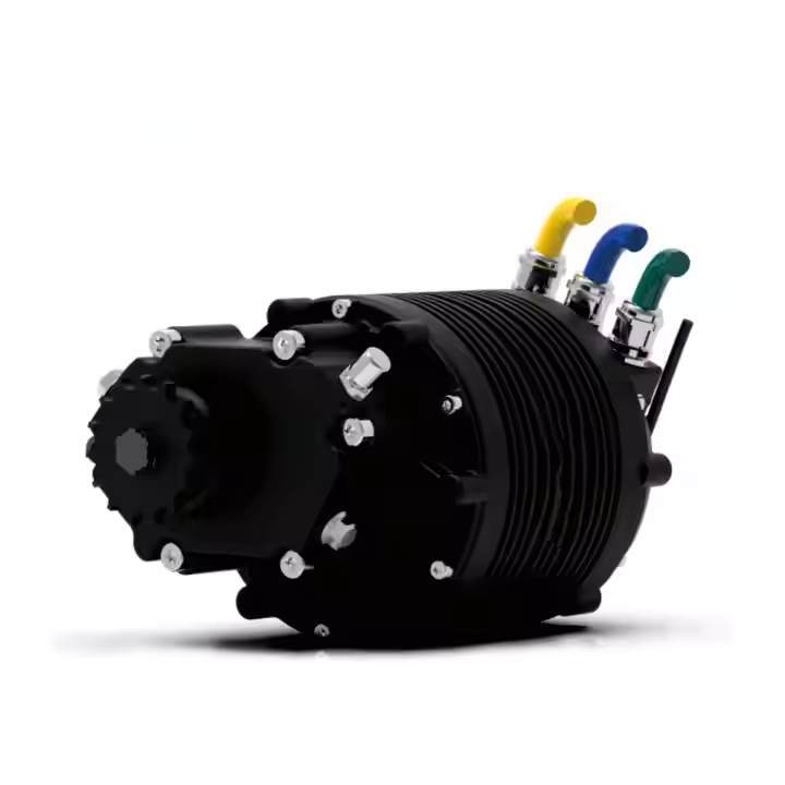 48V 3400W Brushless Geared Medium Drive Electric Motorcycle Motor