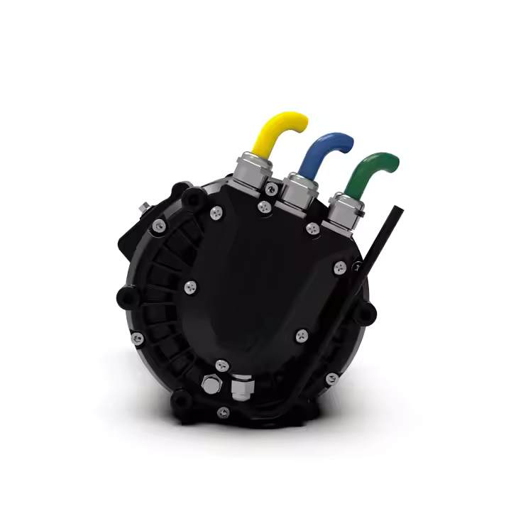 96V 12000W Brushless AC Geared Medium Drive Electric Motorcycle Motor