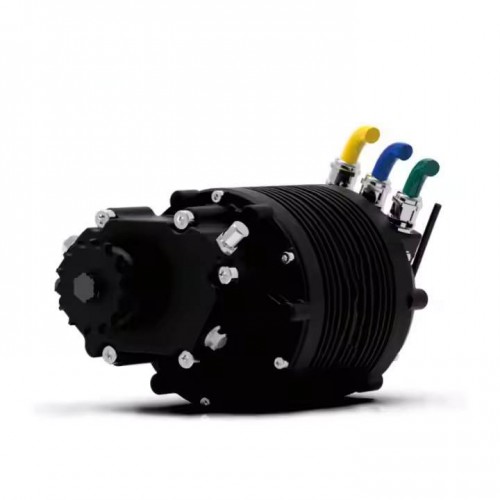 96V 12000W Brushless AC Geared Medium Drive Electric Motorcycle Motorpicture4