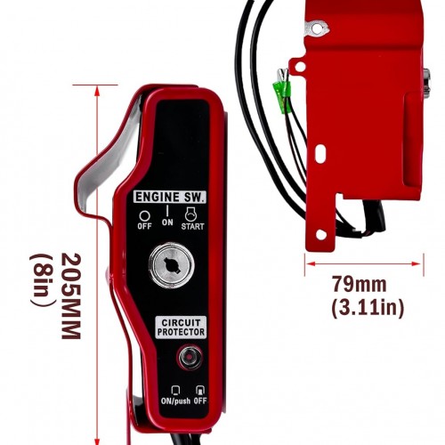 Key Switch Box for Honda GX240 GX270 Gx340 GX390 8HP-13HP 240-389 cc electric start Enginepicture6