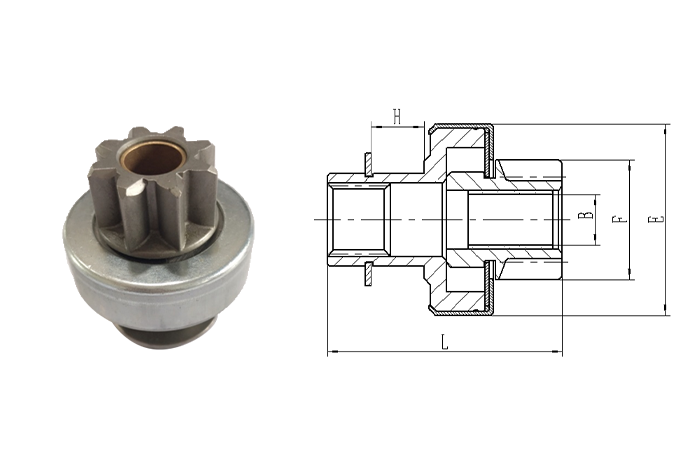 GL0001 STARTER DRIVE