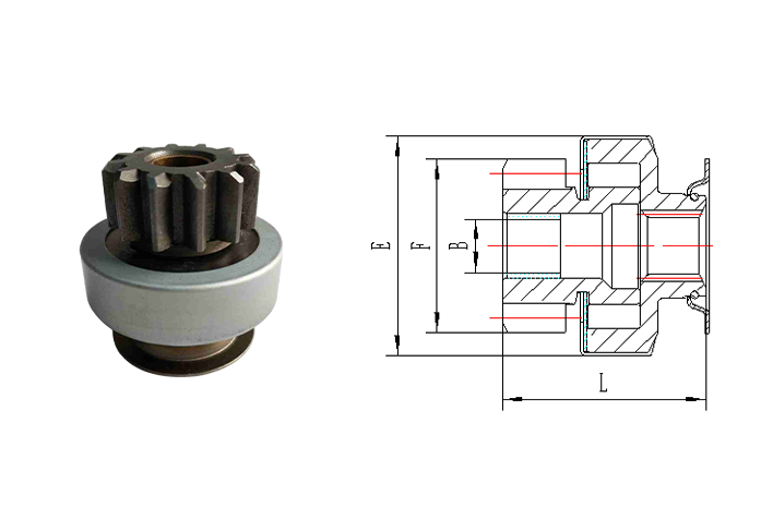 GL0006 STARTER DRIVE For Mercedes C-Class Denso428000-5510 Cargo332369