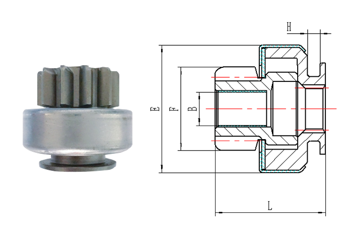GL0020 STARTER DRIVE