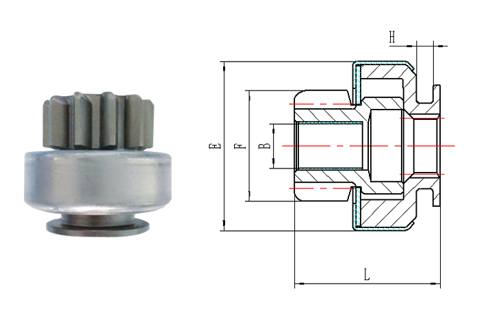 GL0021 STARTER DRIVE
