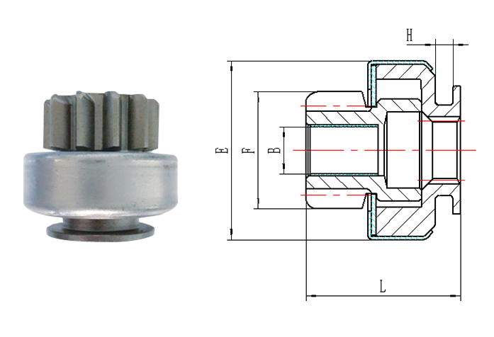 GL0022 STARTER DRIVE