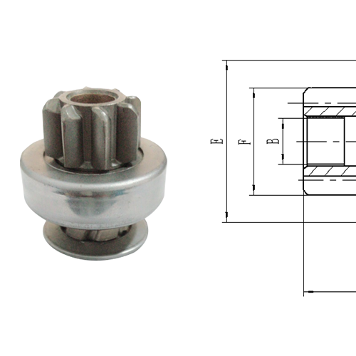 GL0029 STARTER DRIVE For Hyundai Genesis 2.0 (G4KF 2008-)