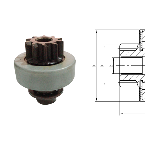 GL0038 STARTER DRIVE For Hyundai H-1 2.5 TD 4WD Hyundai36160-42400 Valeo188993