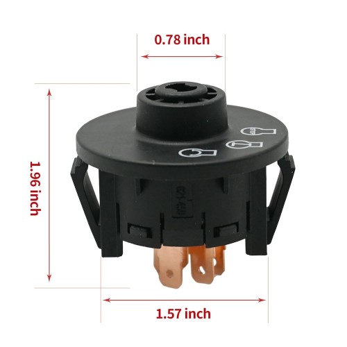 117-2221 137-4100 Ignition Switch 3 Postion for EXMark Toro Z Master Time Cutter SS ZS Series Titan Lazer Z Quest Next Lazer Z Zoro TurnLawn Mowerpicture3