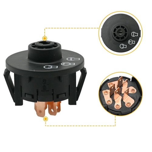 117-2221 137-4100 Ignition Switch 3 Postion for EXMark Toro Z Master Time Cutter SS ZS Series Titan Lazer Z Quest Next Lazer Z Zoro TurnLawn Mowerpicture2