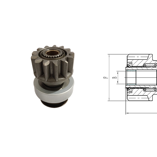 GL0062 STARTER DRIVE For Dodge RAM Truck 3500 5.7L (2014 - 2015) W/ Start Stop Feature Denso 4380000330
