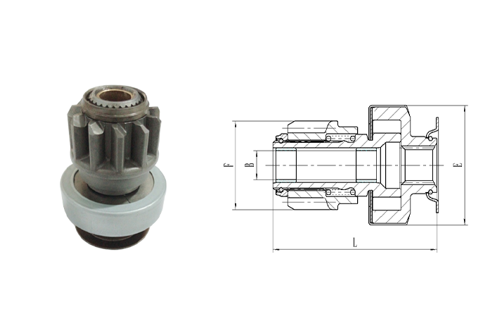 GL0070 STARTER DRIVE