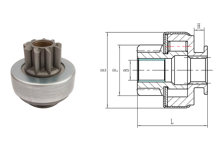 GL0125 STARTER DRIVE