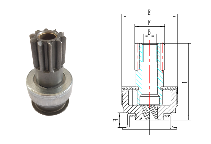 GL0129 STARTER DRIVE