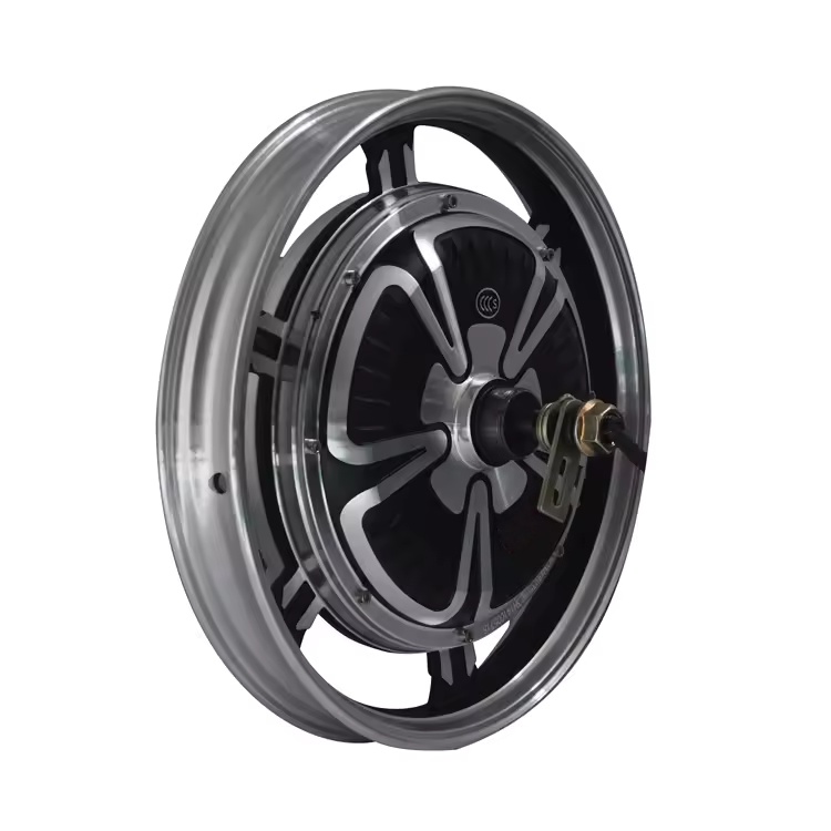 16 inch 500W 48V 60V 72V Gearless Brushless Electric Motorcycle Hub Motor BLDC
