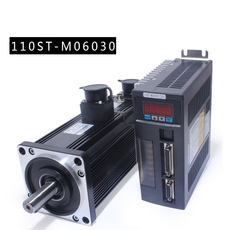 110ST 220V AC Servo Motor 3000RPM Matched Driver 1.8KW