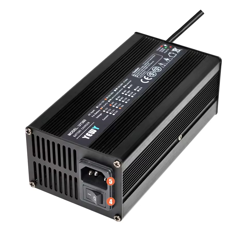 110-220 Volt/8A 360 Watt Battery Charger Electric Bicycle Motorcycle Scooter Li-Ion