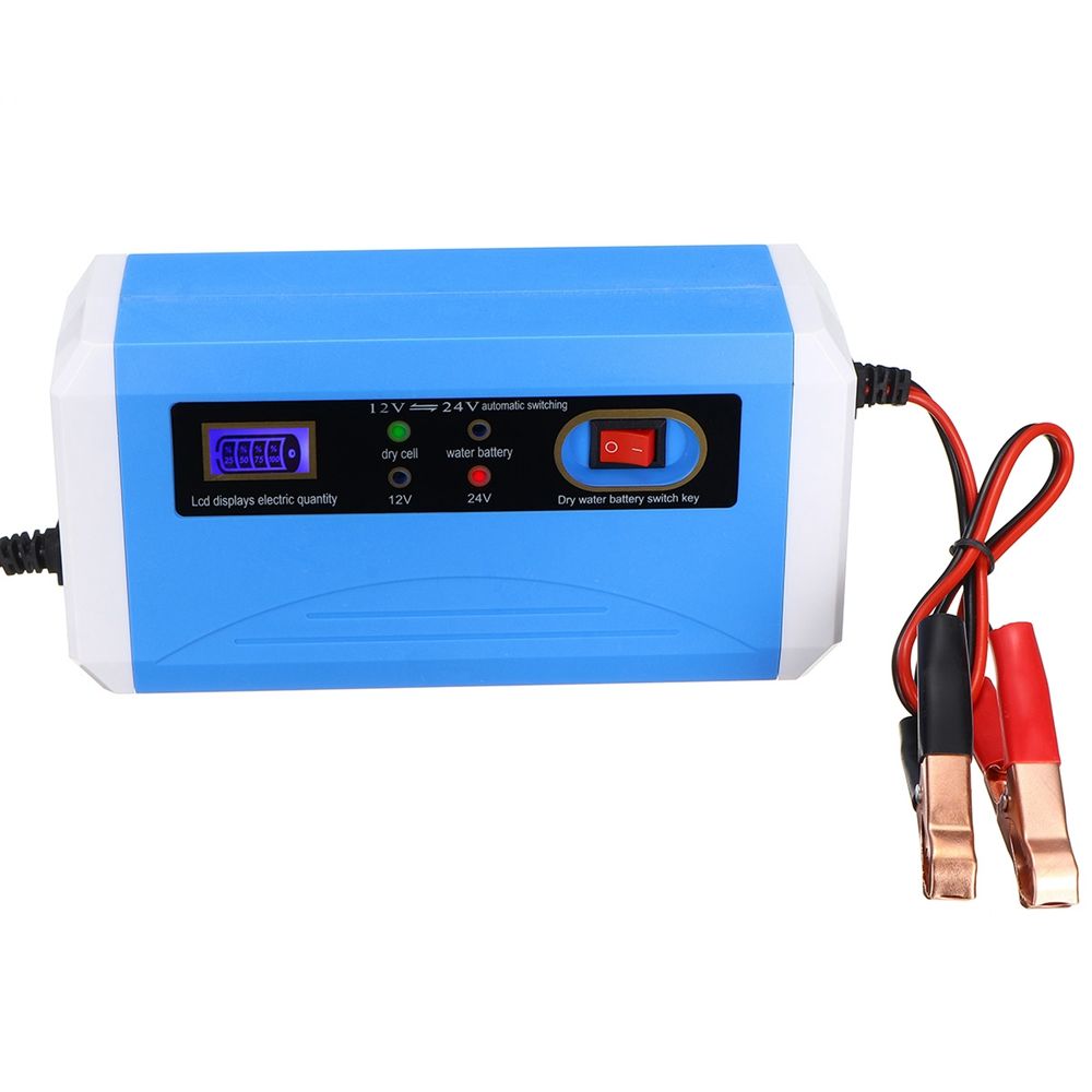 12V/10A 125W Motorcycle Battery Charger Lead Acid Smart LCD Display