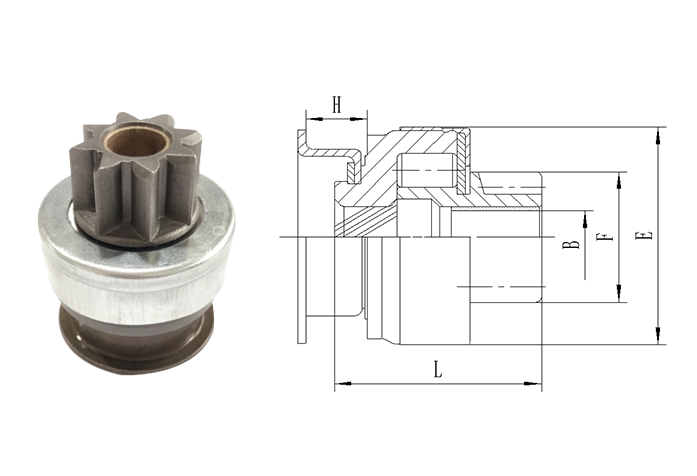 GL0164 STARTER DRIVE