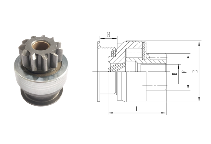 GL0185 STARTER DRIVE