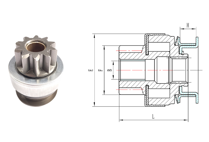 GL0186 STARTER DRIVE