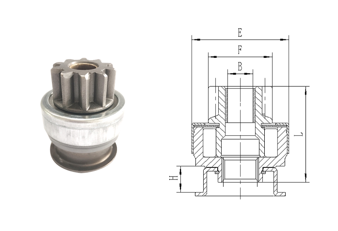 GL0187 STARTER DRIVE