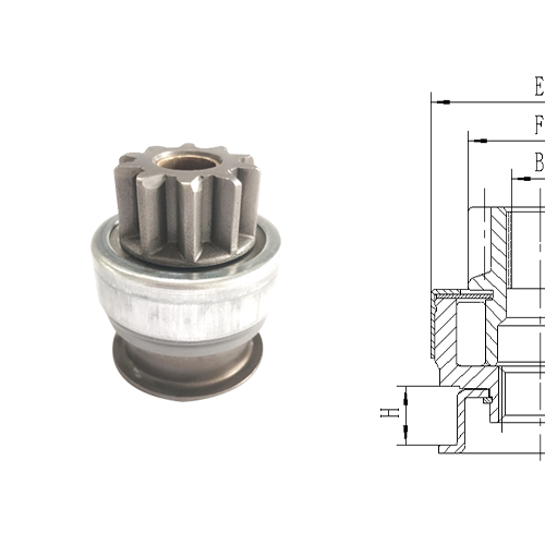 GL0187 STARTER DRIVE 54-8314