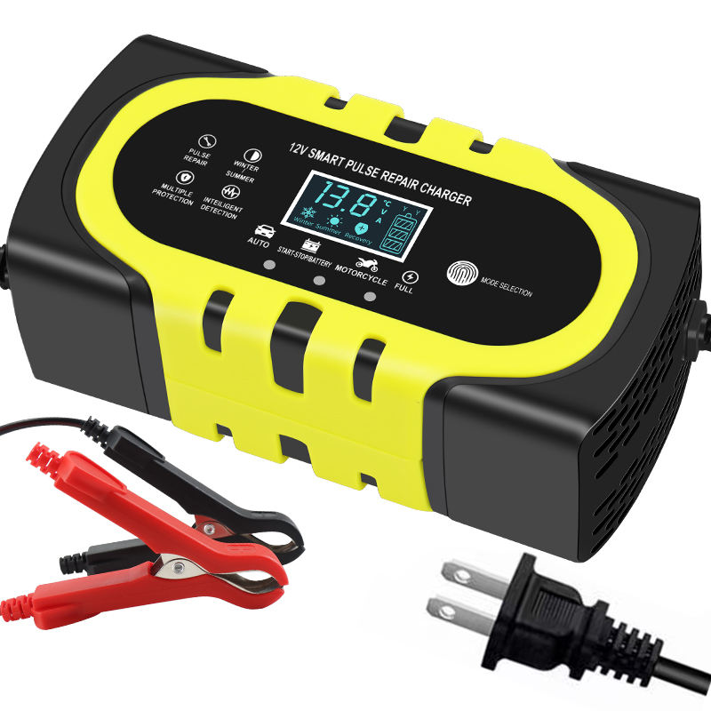 125W 12V 2ah-200ah Lead Acid Dry/Water 12V 10A Motorcycle Battery Charger