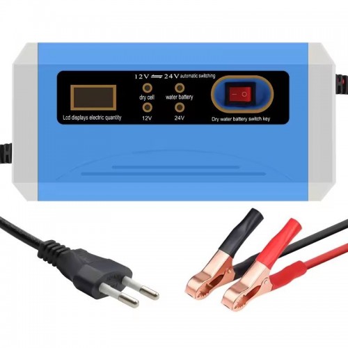 LCD Monitor 12V 24V 20A Motorcycle 6V 12V 20ah-120ah Lead Acid Battery Charger ABS Casepicture2