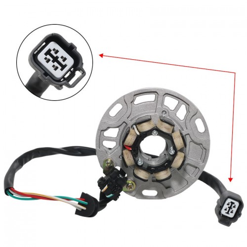 Motorcycle Stator Coil Magneto Engine Stator Rotor Coil for Kawasaki KX125 KX 125 KX125-L3 KX125-L3 21003-1365picture6