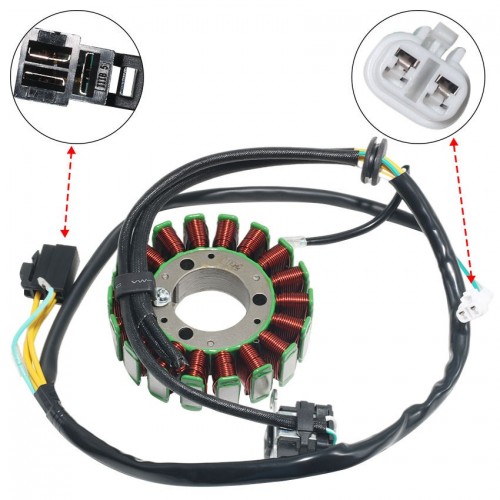 Motorcycle Stator Coil Magneto Engine Stator Rotor Coil for Kawasaki KLX250 KLX300 KLX250SR KLX300R 21003-1275 21003-1254picture4