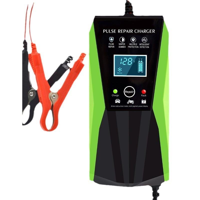 Motorcycle Battery Charger 12V6V 8A 10A 12A 125W Lead-Acid Battery Full Intelligence