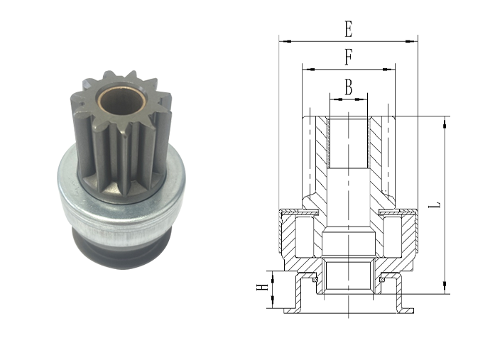 GL0203 STARTER DRIVE