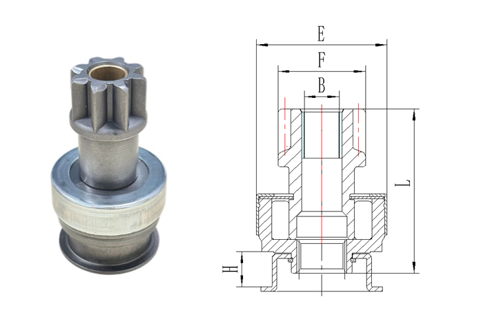 GL0225 STARTER DRIVE