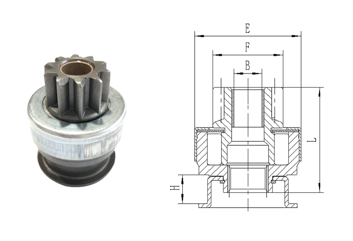 GL0228 STARTER DRIVE
