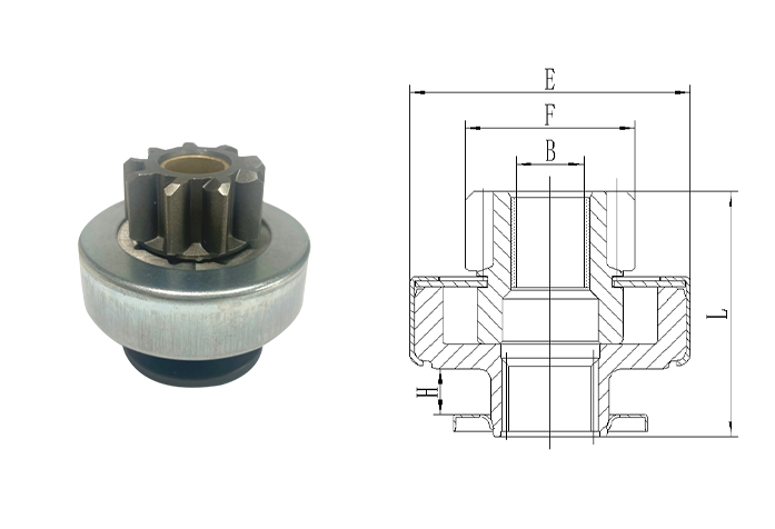 GL0253 STARTER DRIVE