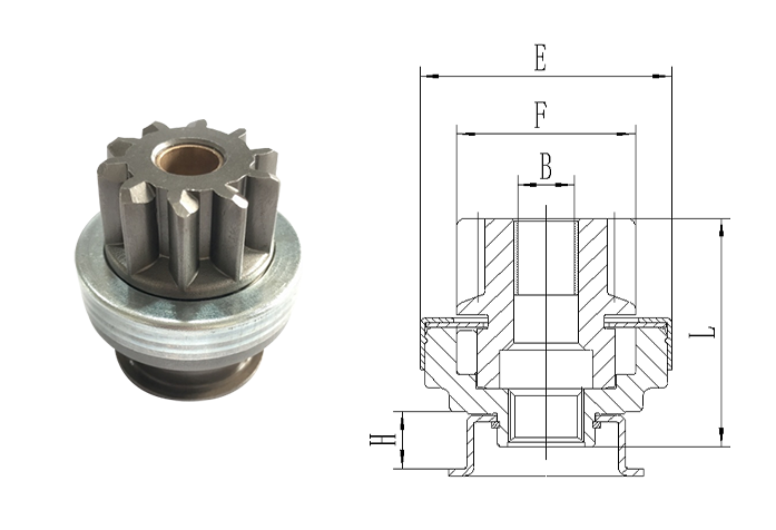 GL0259 STARTER DRIVE QDJ1310