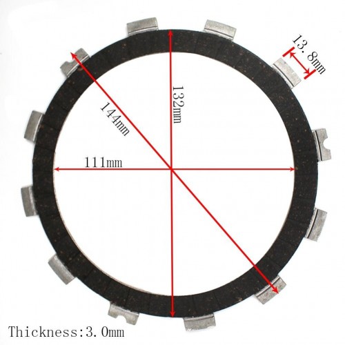 Motorcycle Engine Parts Clutch Friction Plates for Kawasaki KX250 KX250Fpicture6