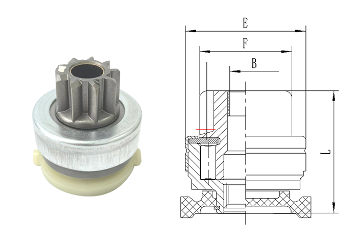 GL0262 STARTER DRIVE