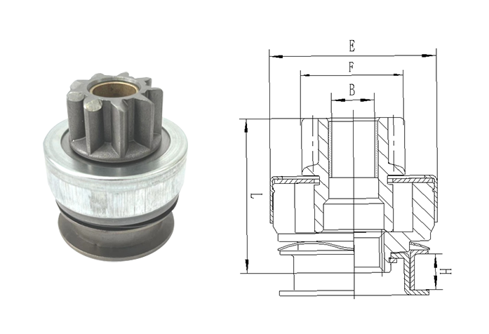 GL0275 STARTER DRIVE