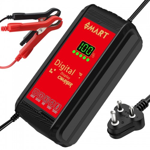 12V Motorcycle Pulse Repair Lead-Acid Battery Charger 12V 8A LCDpicture2