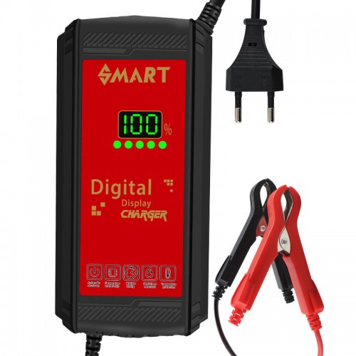 12V Motorcycle Pulse Repair Lead-Acid Battery Charger 12V 8A LCDpicture5