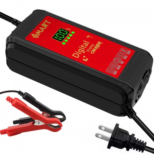 12V Motorcycle Pulse Repair Lead-Acid Battery Charger 12V 8A LCDpicture6